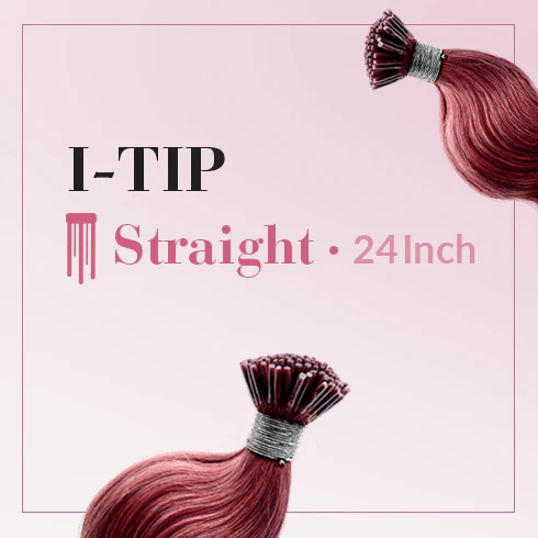 I-Tip 24 Inch Straight 100% Full Cuticle Hair Extensions (Discontinued)